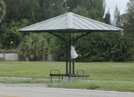 Bus shelter in Suncoast Estates