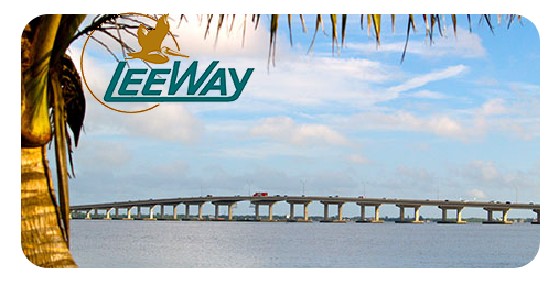 LeeWay logo and images of toll plaza