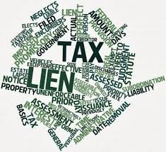 Tax Lien word cloud graphic