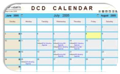 picture/link DCD web calendar