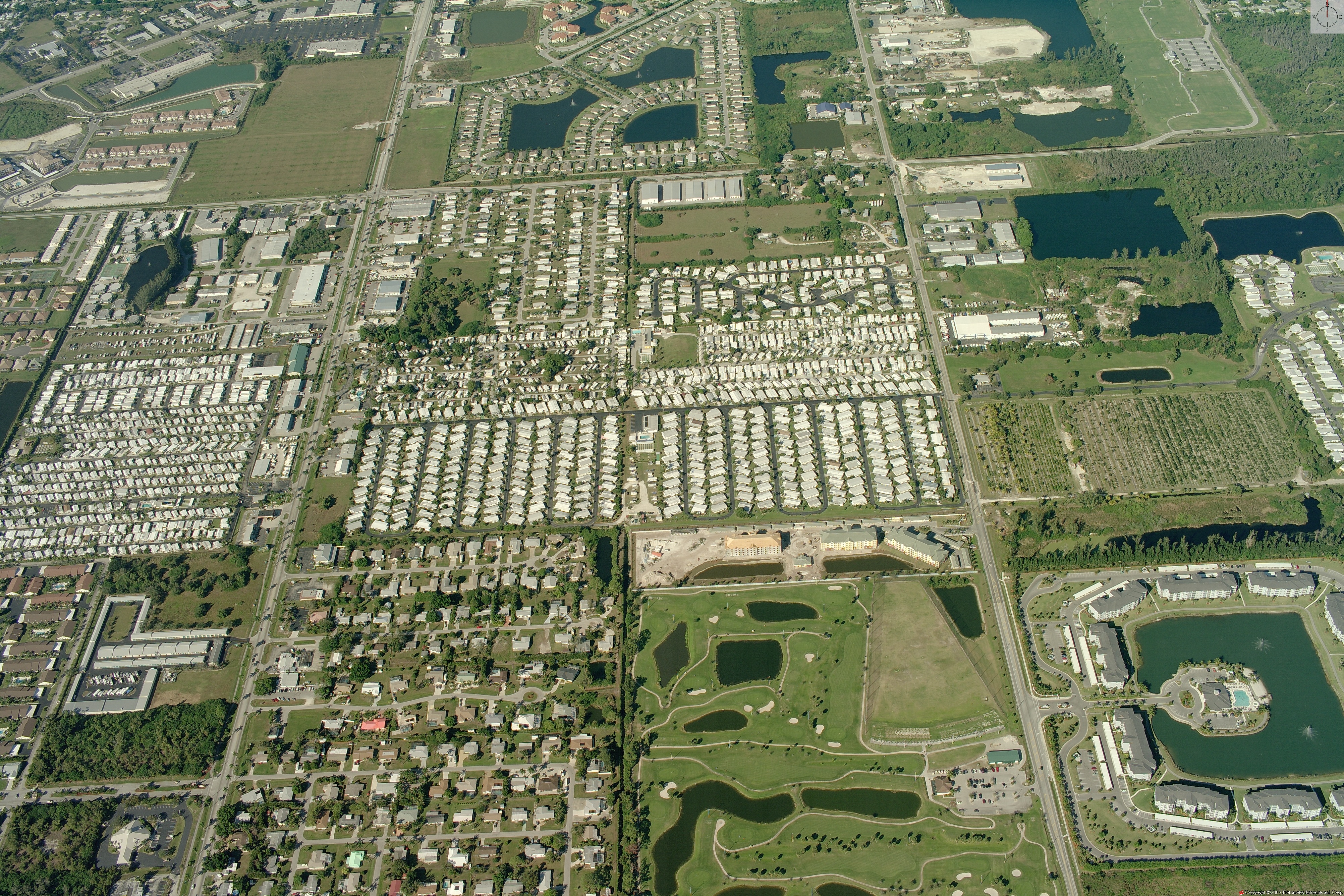 Aerial view of Pine Ridge Road