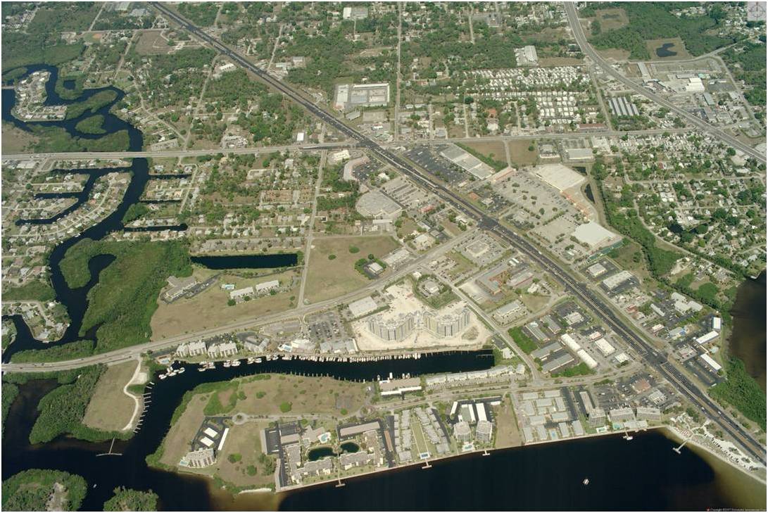 Aerial view of North Fort Myers