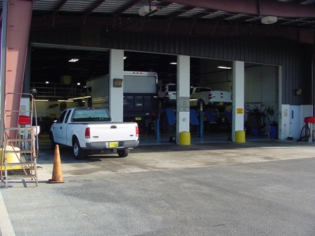 photo of Fleet's preventative maintenance shop