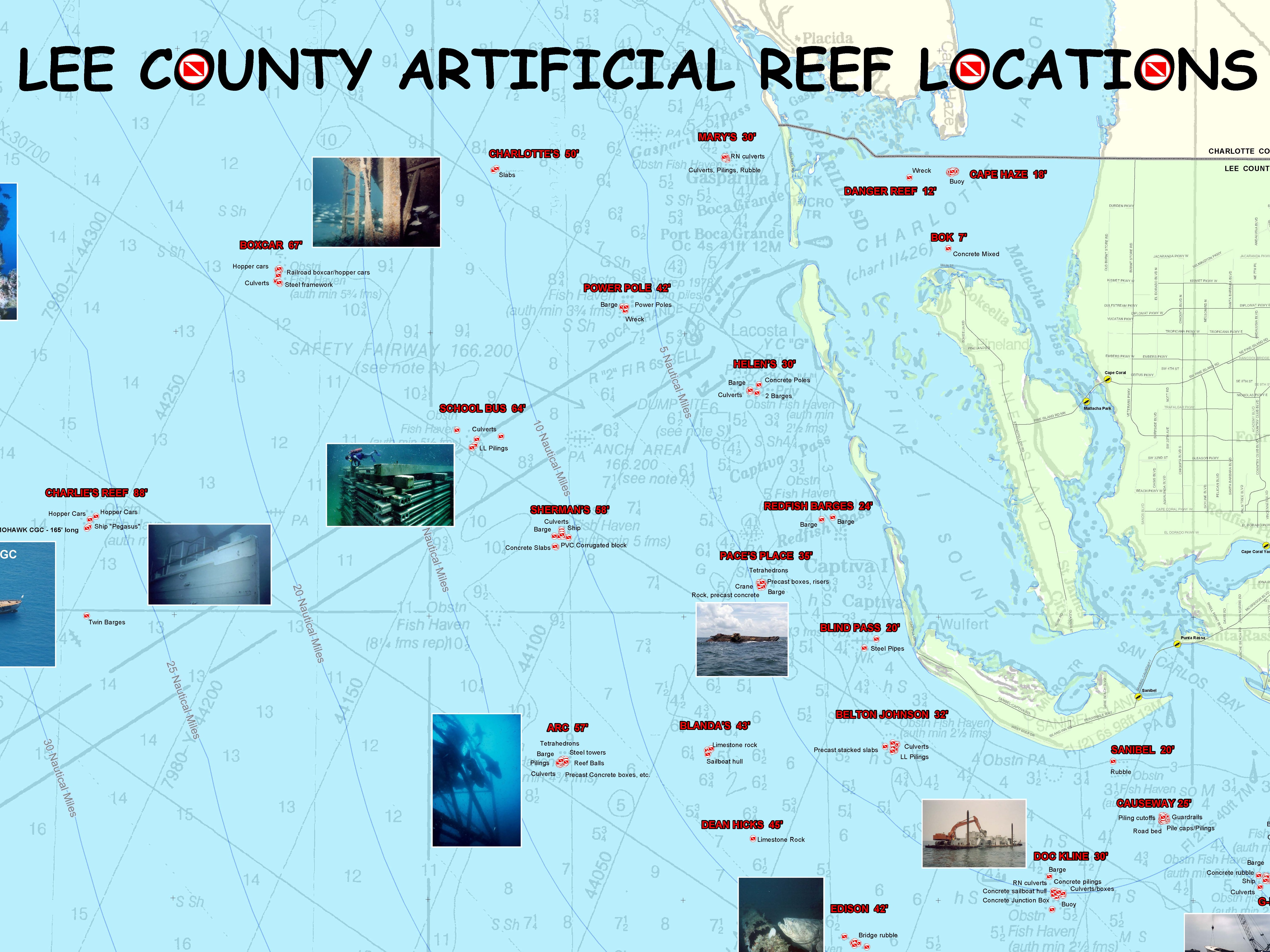 Click here to view Artificial Reefs Map