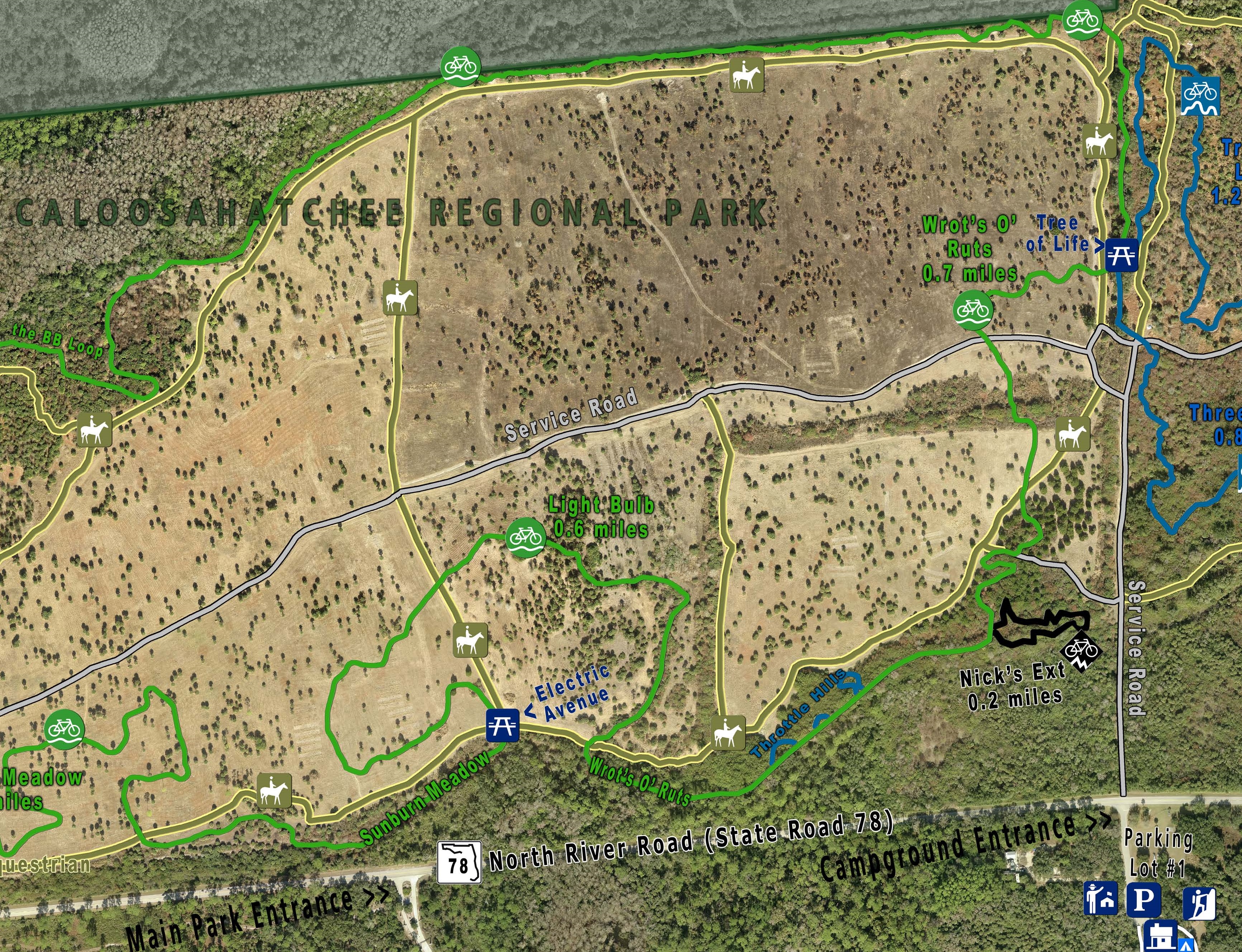Click here to view Caloosahatchee Regional Park Map
