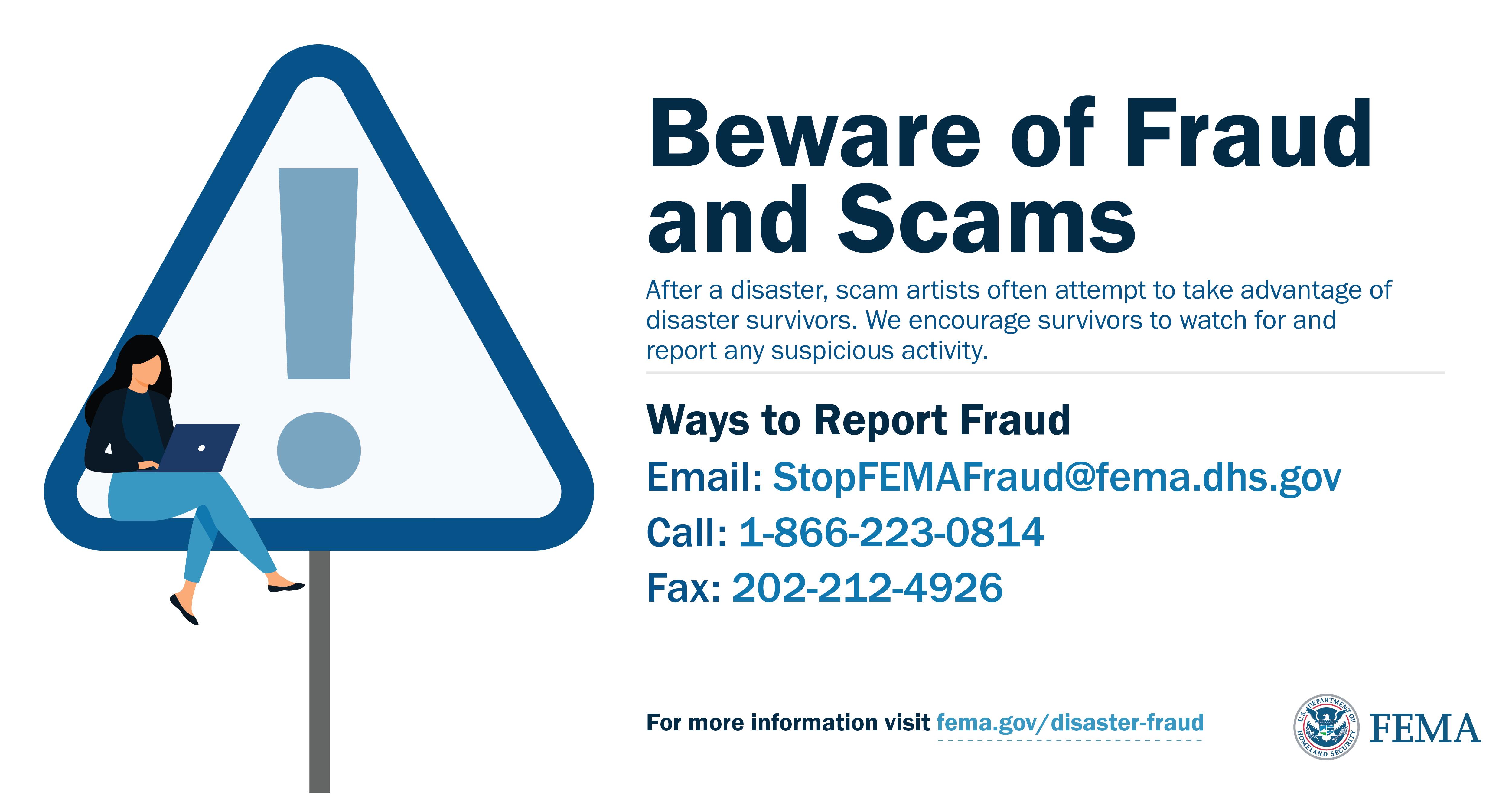 Beware of Scams and Fraud - 1-866-223-0814