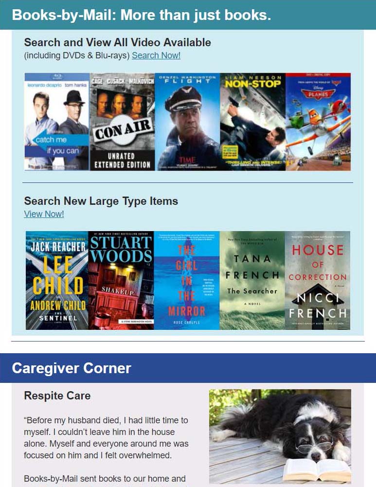 Books-By-Mail Newsletter