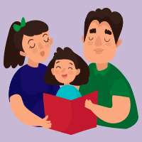 Child with Parents or Caregivers