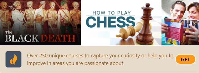 Over 250 unique courses to capture your curiosity or help you to improve in areas you are passionate about.