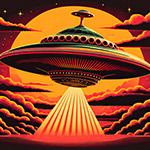 Retro flying saucer