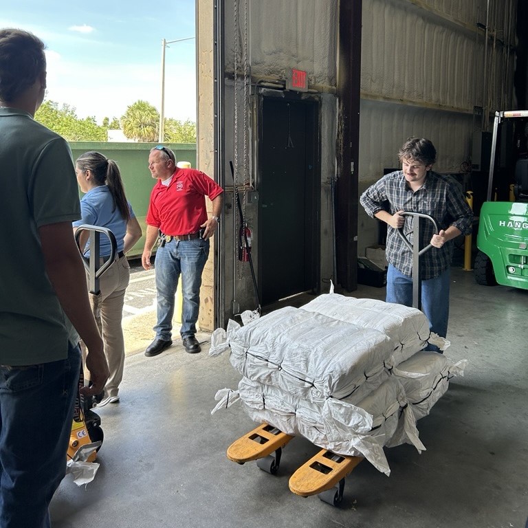 Sandbag distribution