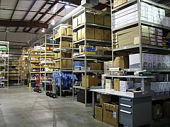 Logistics Warehouse shelves