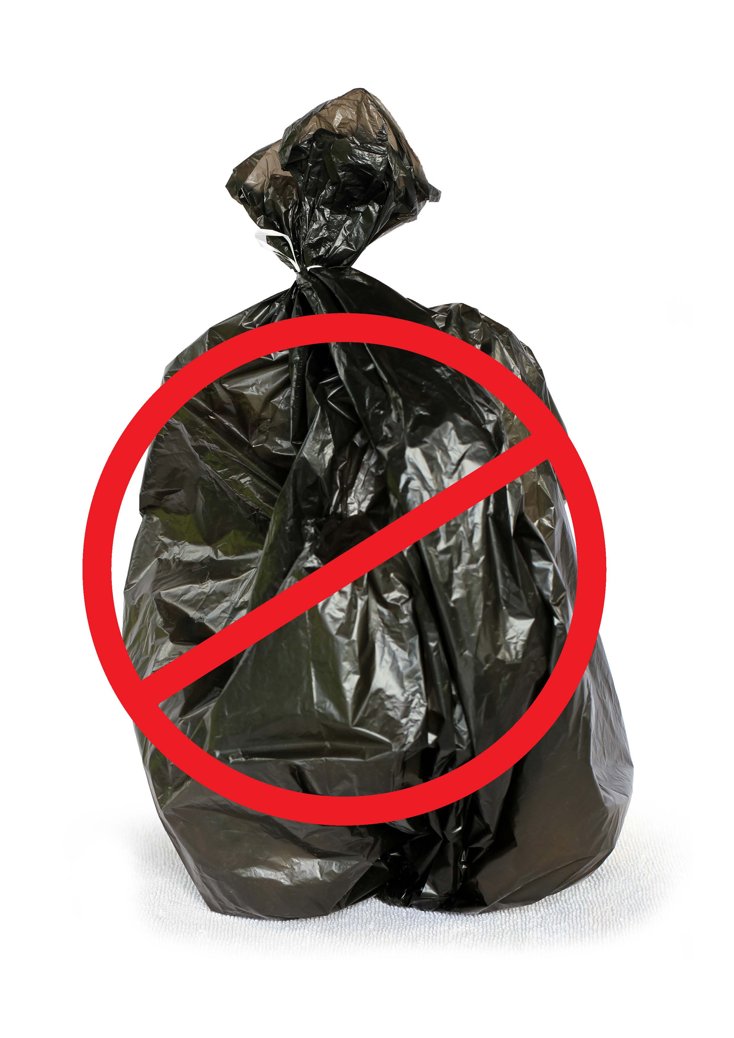 Clear Black Yard Waste Trash Garbage Bags - China Yard Waste