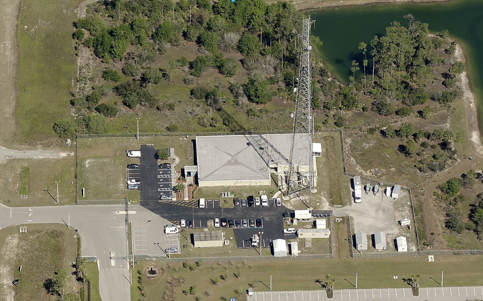 Lee County Emergency Dispatch Center aerial view